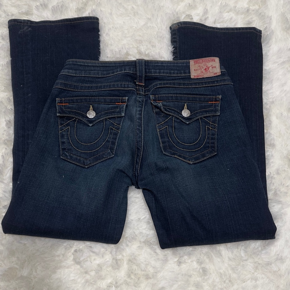 True Religion Women's Indigo Boot Cut Jeans